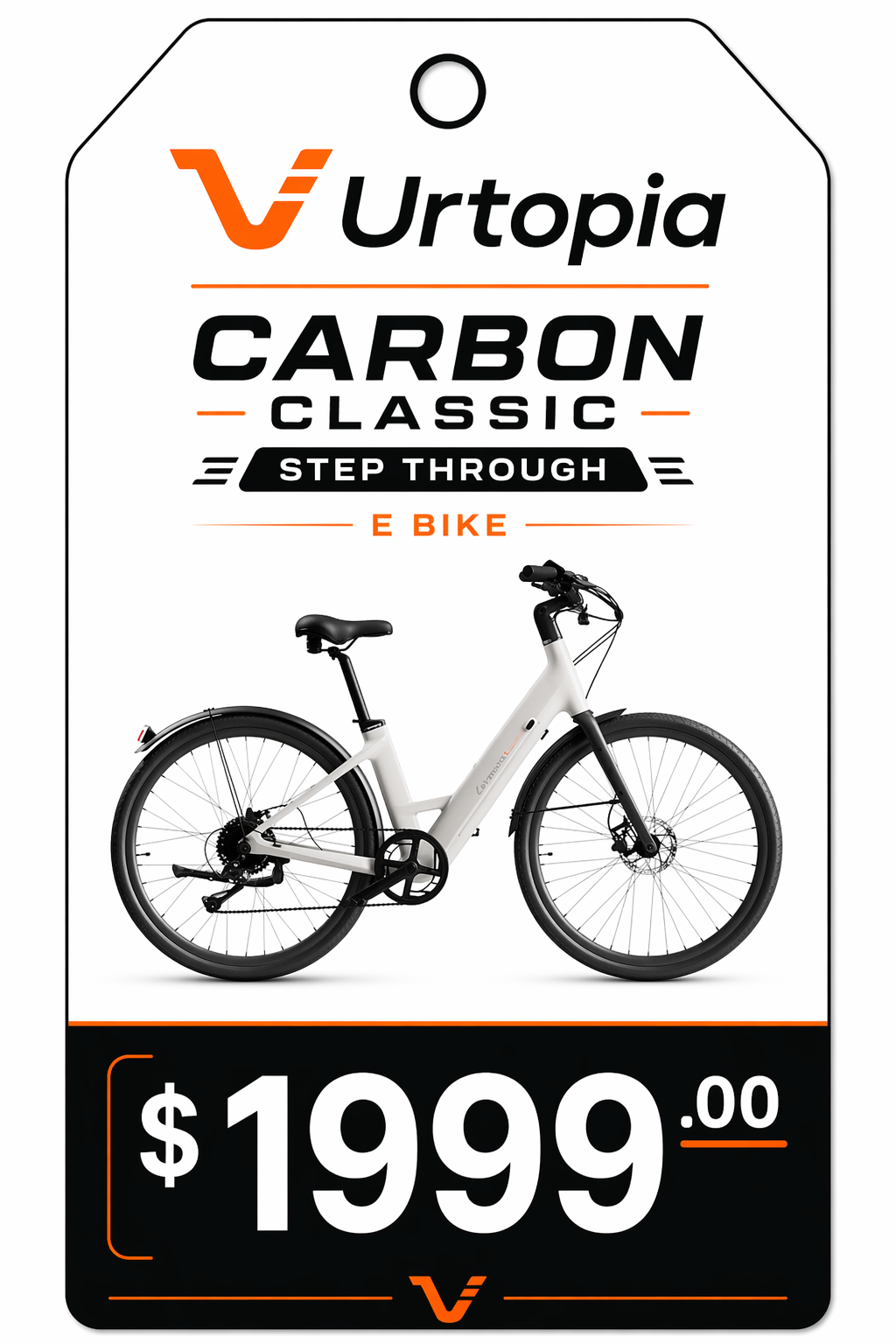 URTOPIA Carbon Classic Step-Thru E-Bike